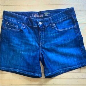 Blue Denim Women's Athletic Shorts